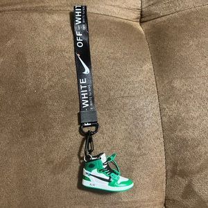 Off white shoe keychain